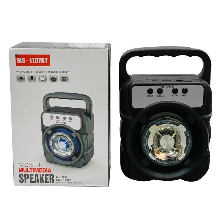c5LN7vW6Fo8pbNqlt9sff3CH1eFhQZJ2Bg0IJ6Ls Mobile Multimedia Speakers (Rechargeable, Blue Tooth) MS-1708BT with USB , FM and TF Port Bluetooth Wireless Portable Speaker - Image 1
