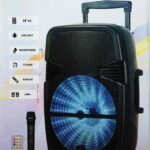 15 Inch NDR-A15 1800 PMPO Professional Bluetooth Speaker System with Wireless Mic and Remote - Extra Bass Party Speaker