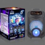 Tws Gz-P44 Wireless Bluetooth Portable Hifi Speaker With Microphone and Remote / Super Bass Subwoofer / Led Light / Fm Radio