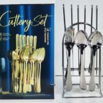 Kitchen Stainless Steel Cutlery 24 PCS set SILVER STAINLES STEEL TABALEWARE