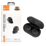 Deepbass AIR TWS-X6 Bluetooth 5.0 Wireless In-Ear Stereo Headset with Built-In Mic Black / White